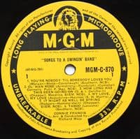 CONNIE FRANCIS Songs To A Swinging Band Vinyl Record LP MGM 1961