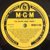 CONNIE FRANCIS The Exciting Connie Francis Vinyl Record LP MGM 1959
