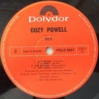 COZY POWELL Tilt Vinyl Record LP Polydor 1981
