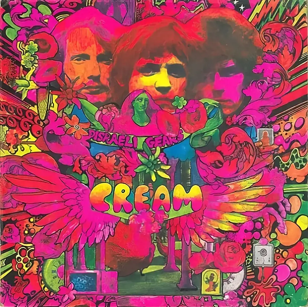 CREAM Disraeli Gears Vinyl Record LP Reaction 1967 UK Stereo Scratched Matrix