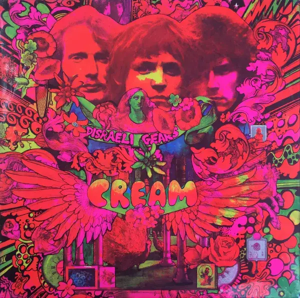 CREAM Disraeli Gears Vinyl Record LP Reaction 1967 UK Stereo Scratched Matrix
