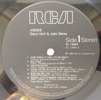 DARYL HALL & JOHN OATES Voices Vinyl Record LP RCA 1980