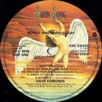 DAVE EDMUNDS Repeat When Necessary Vinyl Record LP Swan Song 1979