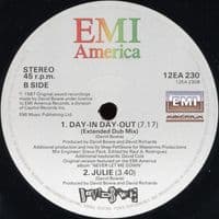 DAVID BOWIE Day-In Day-Out Vinyl Record 12 Inch EMI America 1987