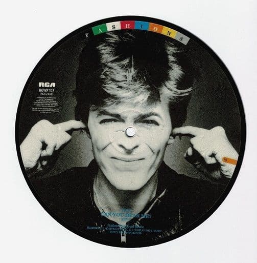 DAVID BOWIE Golden Years Vinyl Record 7 Inch RCA 1982 Picture Disc