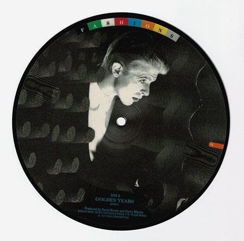 DAVID BOWIE Golden Years Vinyl Record 7 Inch RCA 1982 Picture Disc