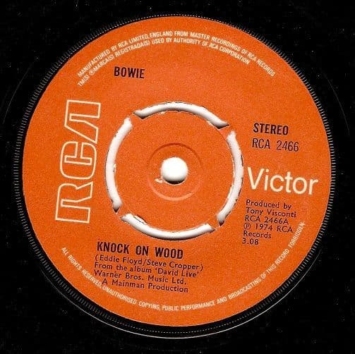 DAVID BOWIE Knock On Wood Vinyl Record 7 Inch RCA Victor 1974