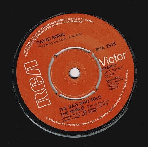 DAVID BOWIE Life On Mars Vinyl Record 7 Inch RCA Victor 1973