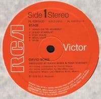DAVID BOWIE Stage Vinyl Record LP RCA Victor 1978