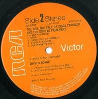 DAVID BOWIE Ziggy Stardust Vinyl Record LP RCA Victor 1972