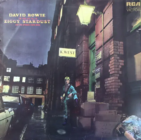 DAVID BOWIE Ziggy Stardust Vinyl Record LP RCA Victor 1973 Early UK Pressing Orange Label MainMan HH