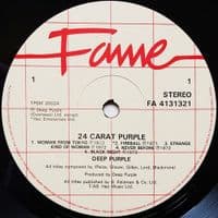 DEEP PURPLE 24 Carat Purple Vinyl Record LP Fame