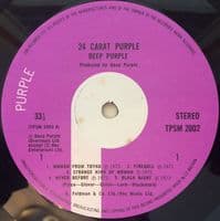 DEEP PURPLE 24 Carat Purple Vinyl Record LP Purple 1975
