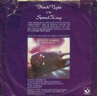 DEEP PURPLE Black Night Vinyl Record 7 Inch Harvest 1980 Rare UK A Label Demo HAR 5210 Promo Press