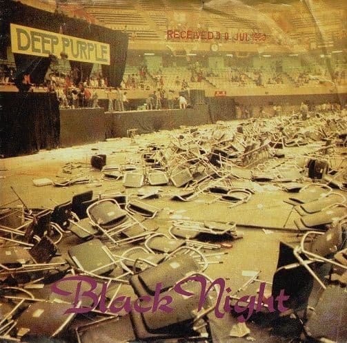 DEEP PURPLE Black Night Vinyl Record 7 Inch Harvest 1980 Rare UK A Label Demo HAR 5210 Promo Press