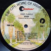 DEEP PURPLE Burn Vinyl Record LP Friday Music 2010