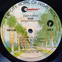 DEEP PURPLE Burn Vinyl Record LP Friday Music 2010