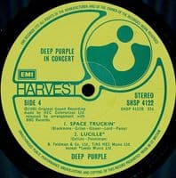 DEEP PURPLE In Concert Vinyl Record LP Harvest 1980