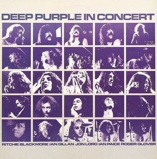 DEEP PURPLE In Concert Vinyl Record LP Harvest 1980
