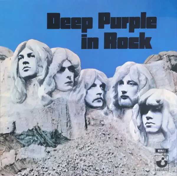 DEEP PURPLE In Rock Vinyl Record LP Harvest 1970 UK 1st Press No EMI Box A2/B1