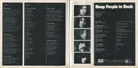 DEEP PURPLE In Rock Vinyl Record LP Harvest 1970..