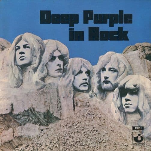 DEEP PURPLE In Rock Vinyl Record LP Harvest 1970...