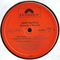 DEEP PURPLE Nobody's Perfect Vinyl Record LP Polydor 1988