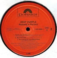 DEEP PURPLE Nobody's Perfect Vinyl Record LP Polydor 1988