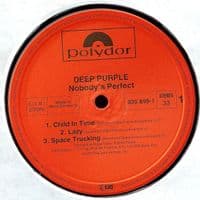 DEEP PURPLE Nobody's Perfect Vinyl Record LP Polydor 1988