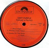 DEEP PURPLE Nobody's Perfect Vinyl Record LP Polydor 1988