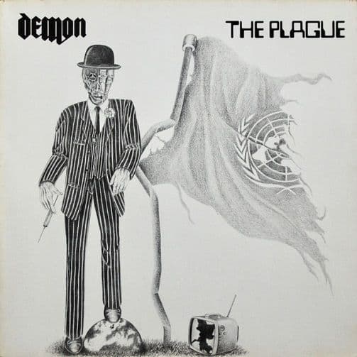 DEMON The Plague Vinyl Record LP Roadrunner 1983