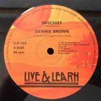 DENNIS BROWN Mischief Vinyl Record 12 Inch Live & Learn 1987