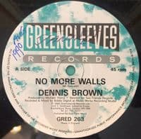 DENNIS BROWN No More Walls Vinyl Record 12 Inch Greensleeves 1990
