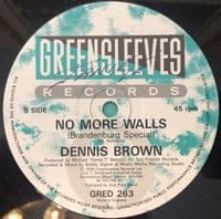DENNIS BROWN No More Walls Vinyl Record 12 Inch Greensleeves 1990