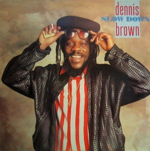 DENNIS BROWN Slow Down Vinyl Record LP Greensleeves 1985