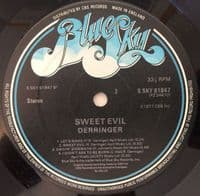 DERRINGER Sweet Evil Vinyl Record LP Blue Sky 1977