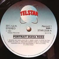 DIANA ROSS Portrait - All Her Greatest Hits Volume 1 Vinyl Record LP Telstar 1983