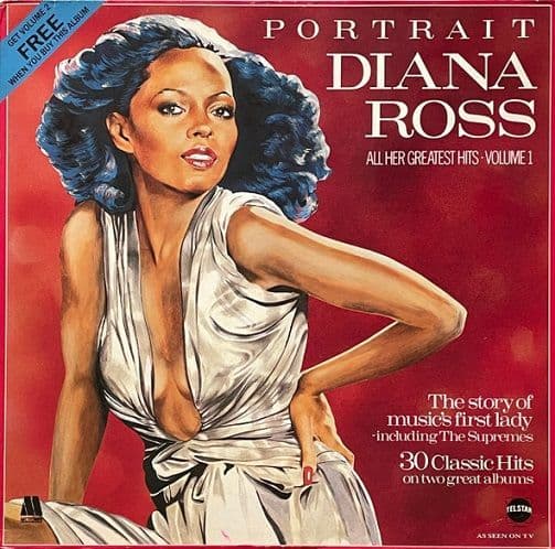 DIANA ROSS Portrait - All Her Greatest Hits Volume 1 Vinyl Record LP Telstar 1983