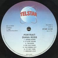 DIANA ROSS Portrait - All Her Greatest Hits Volume 2 Vinyl Record LP Telstar 1983
