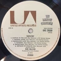 DON McLEAN Tapestry Vinyl Record LP United Artists 1972