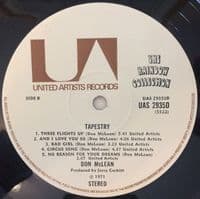 DON McLEAN Tapestry Vinyl Record LP United Artists 1972.