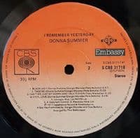 DONNA SUMMER I Remember Yesterday Vinyl Record LP CBS Embassy