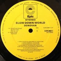 DONOVAN Slow Down World Vinyl Record LP Epic 1976
