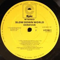 DONOVAN Slow Down World Vinyl Record LP Epic 1976