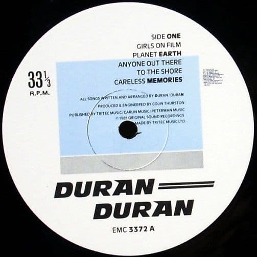 DURAN DURAN Duran Duran Vinyl Record LP EMI 1981