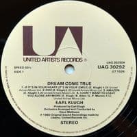 EARL KLUGH Dream Come True Vinyl Record LP United Artists 1980