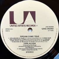 EARL KLUGH Dream Come True Vinyl Record LP United Artists 1980