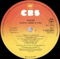 EARTH, WIND & FIRE Faces Vinyl Record LP CBS 1980