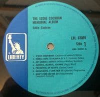 EDDIE COCHRAN The Eddie Cochran Memorial Album Vinyl Record LP Liberty 1967