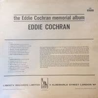 EDDIE COCHRAN The Eddie Cochran Memorial Album Vinyl Record LP Liberty 1967